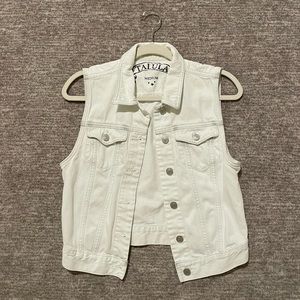 Aritzia Talula Denim Vest